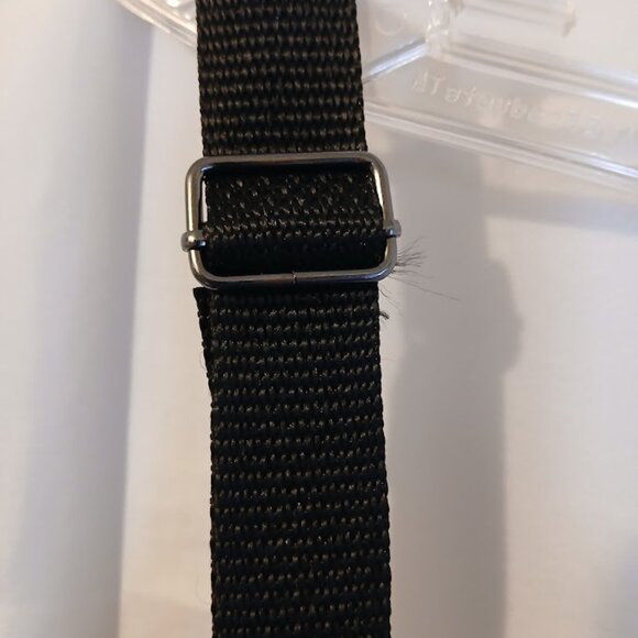 New Travel Sling pack Crossbody Photo Canvas Water droplet Web Black White denim - Picture 6 of 12